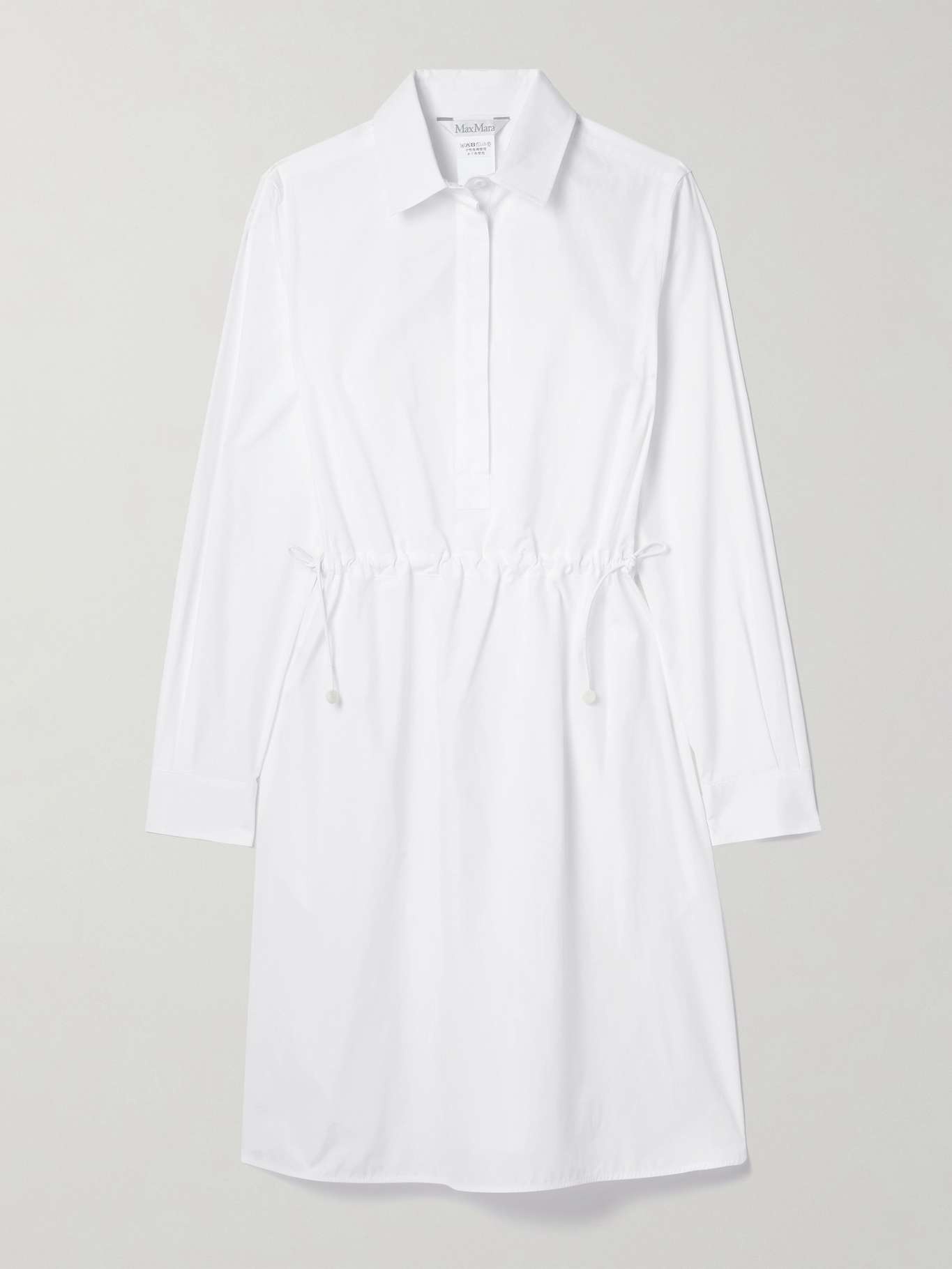 Juanita cotton-poplin mini shirt dress - 1