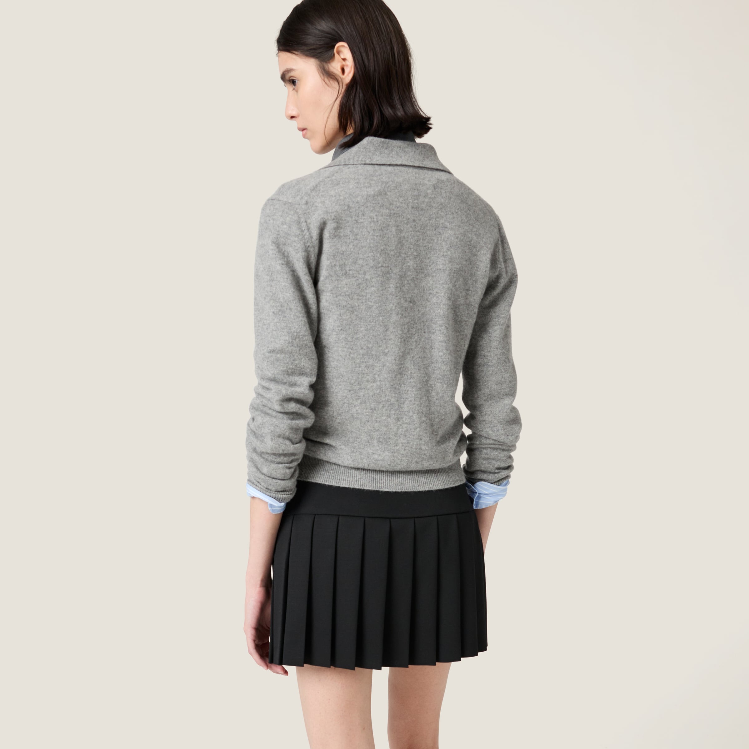 Grain de poudre wool miniskirt - 5