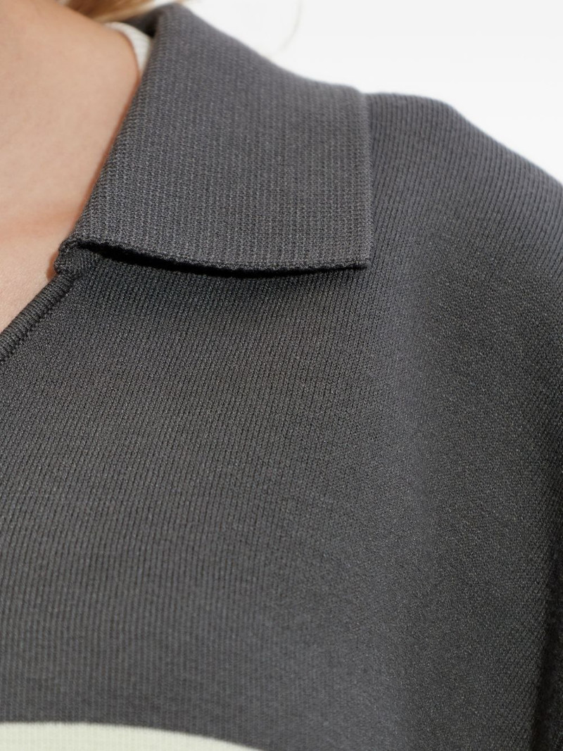 Saanne striped collared sweatshirt 5