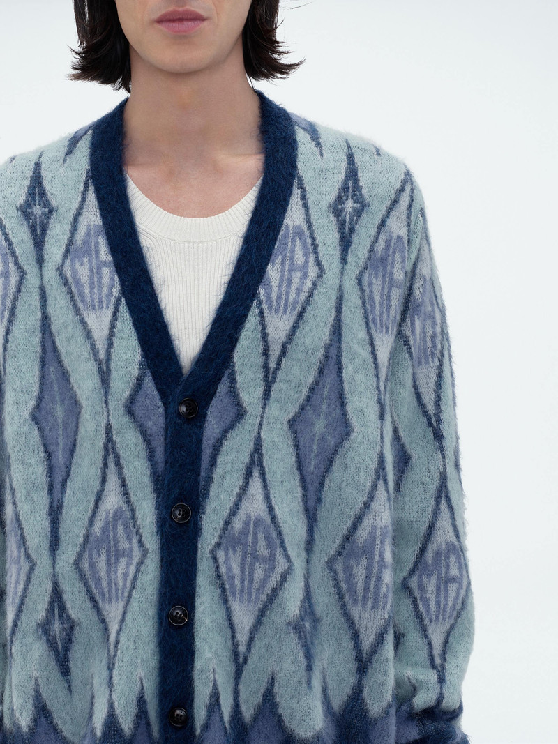 ARGYLE MOHAIR CARDIGAN 5