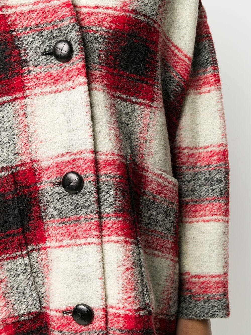 plaid oversized jacket  - 5