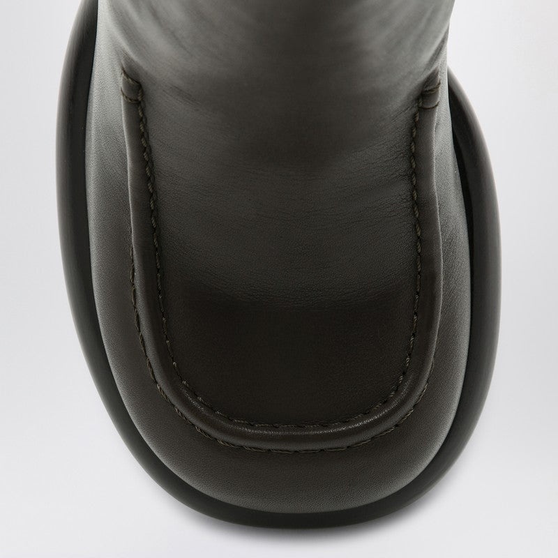 Burberry Chelsea Wedge Boot In Dark Green Leather Women - 3