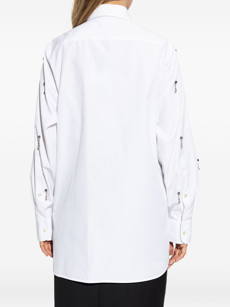Stella Mccartney Crystal-embellished 코튼 Poplin 셔츠 4