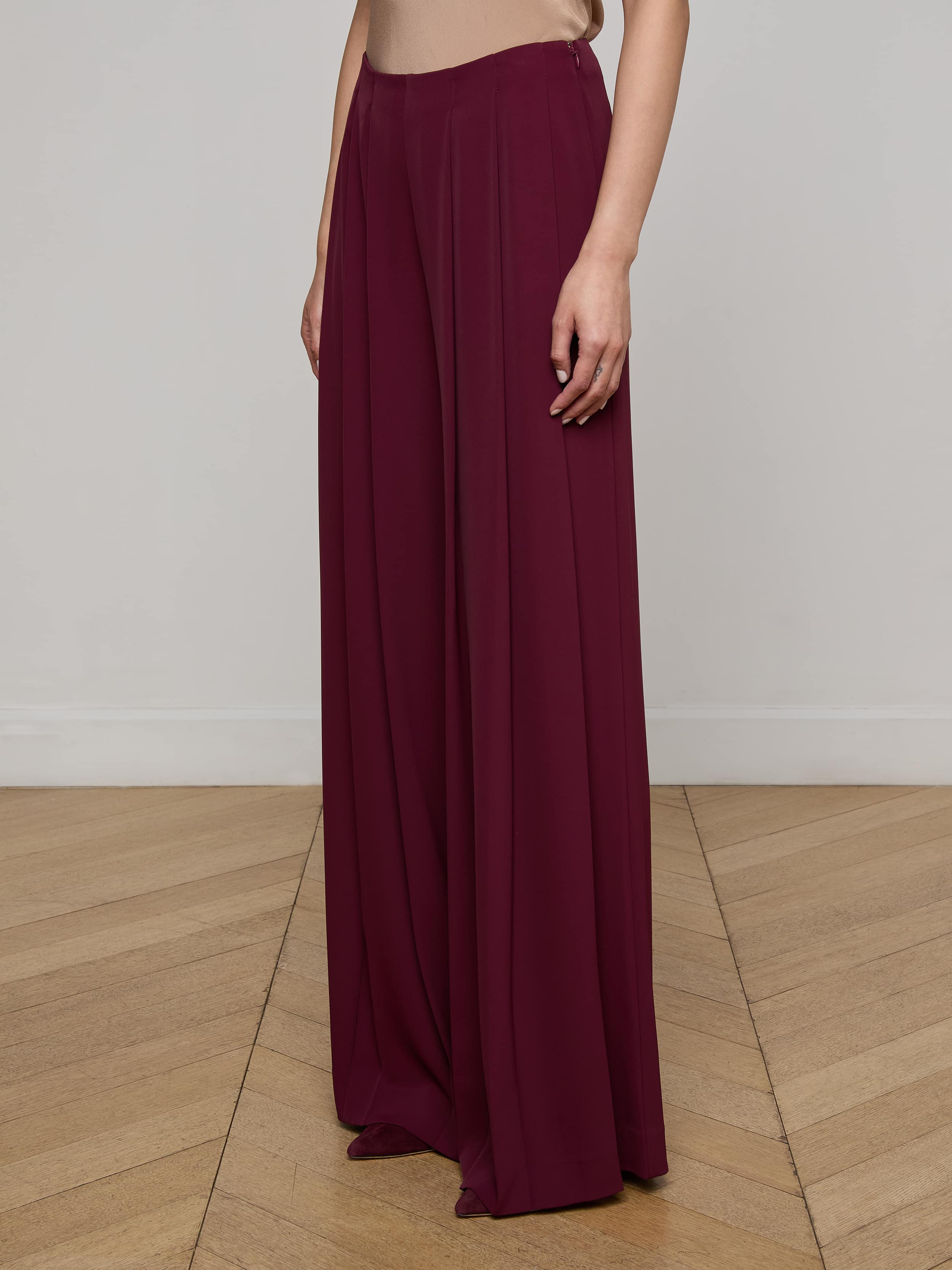 Nova Pleated Wide-Leg Pant - 4