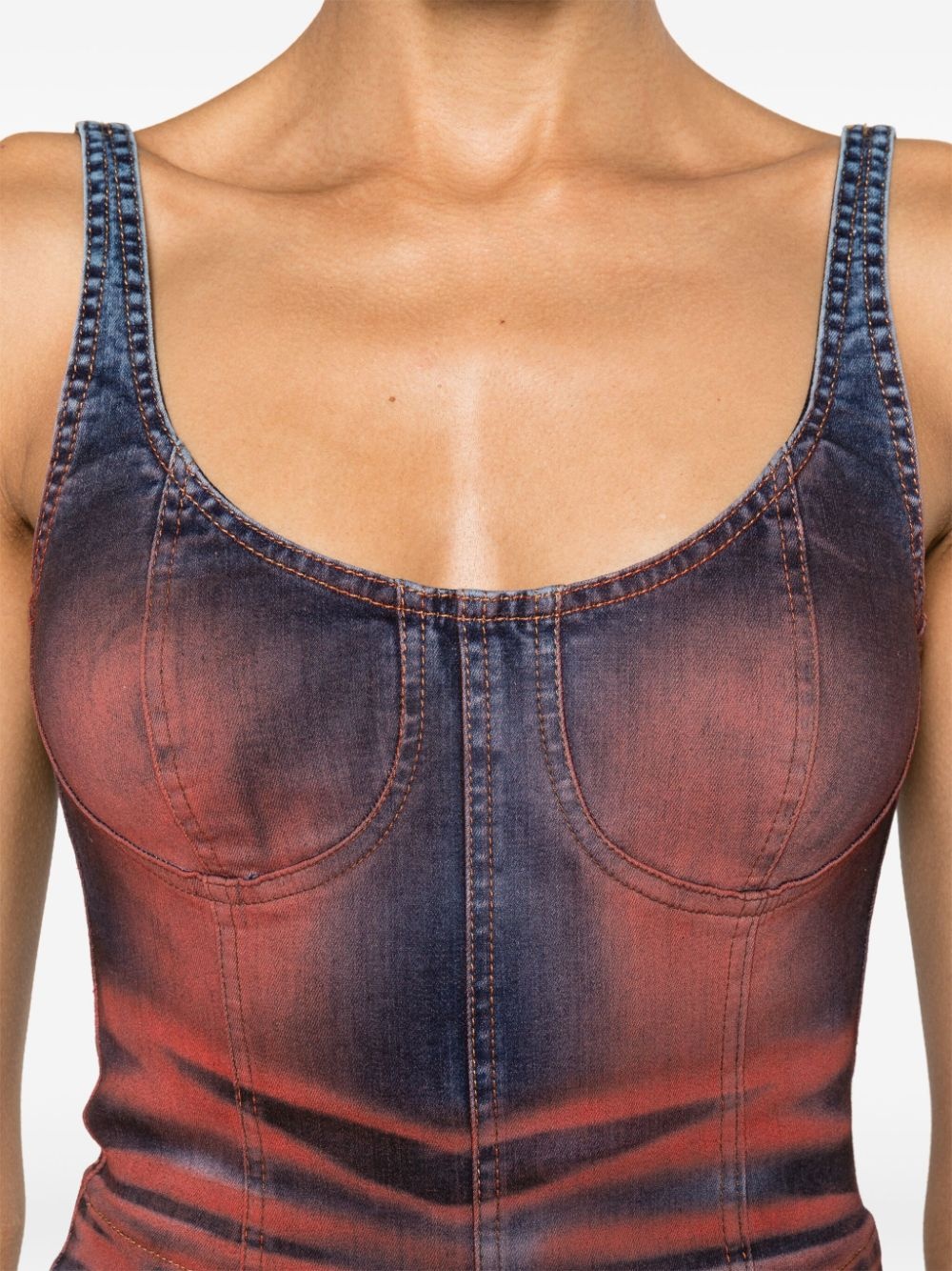 Harley denim crop top - 5