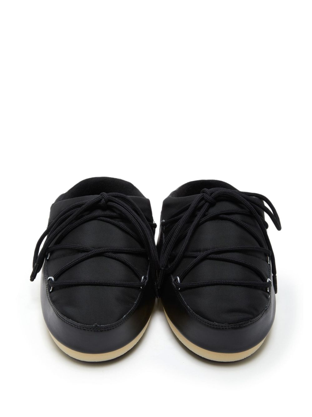 logo-print lace-up mules - 4