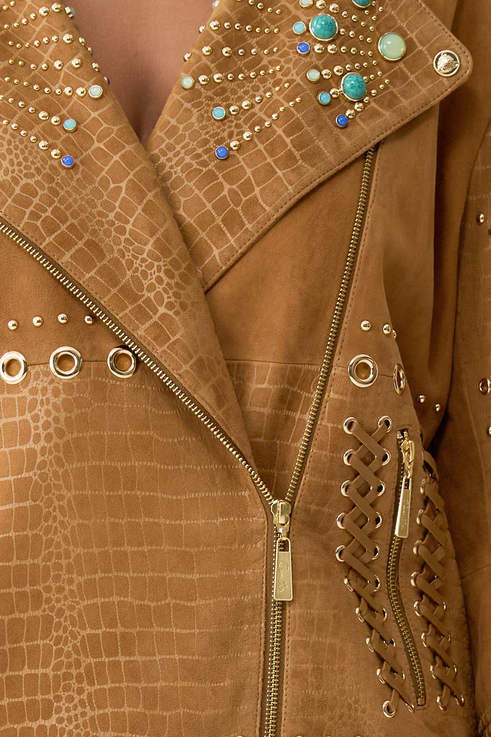 OVERSIZED LEATHER BIKER JACKET - 6
