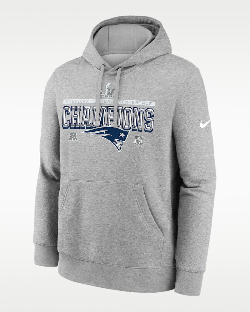 New England Patriots 2026 AFC Champions Trophy Collection Men's Nike NFL Pullover Hoodie 1