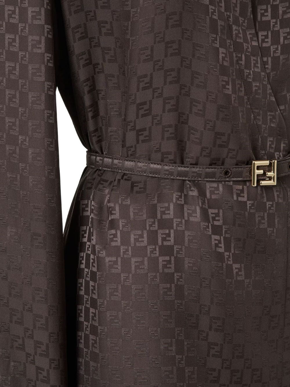 FF jacquard silk maxi dress - 3