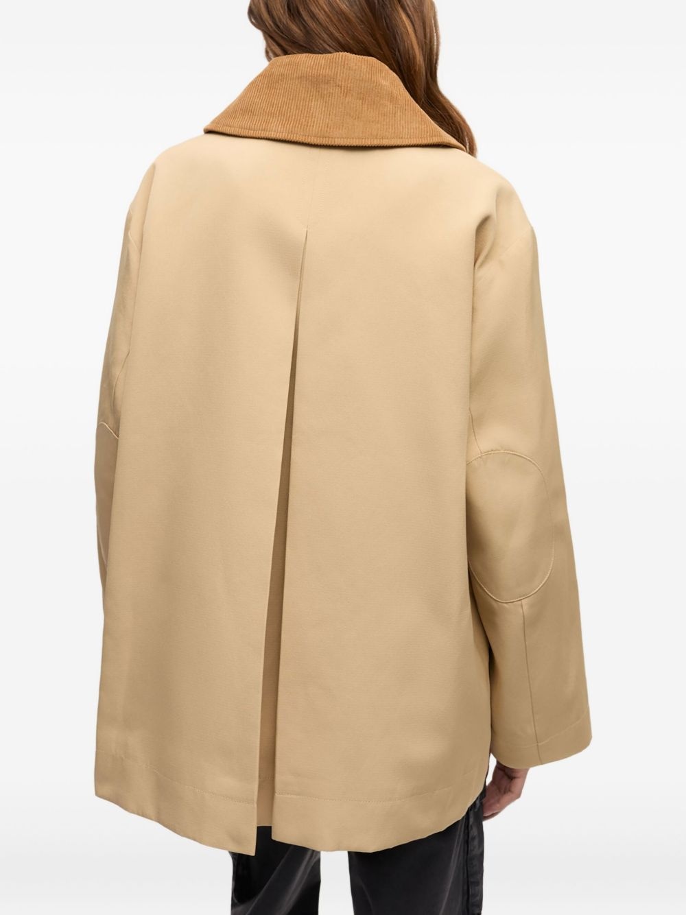 corduroy-collar utility jacket - 4