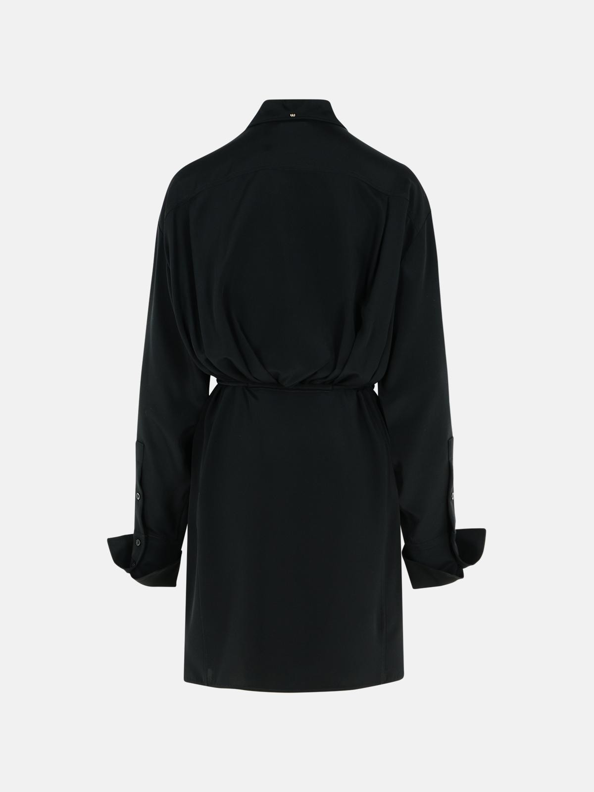 'EOLIE' BLACK SILK DRESS - 3