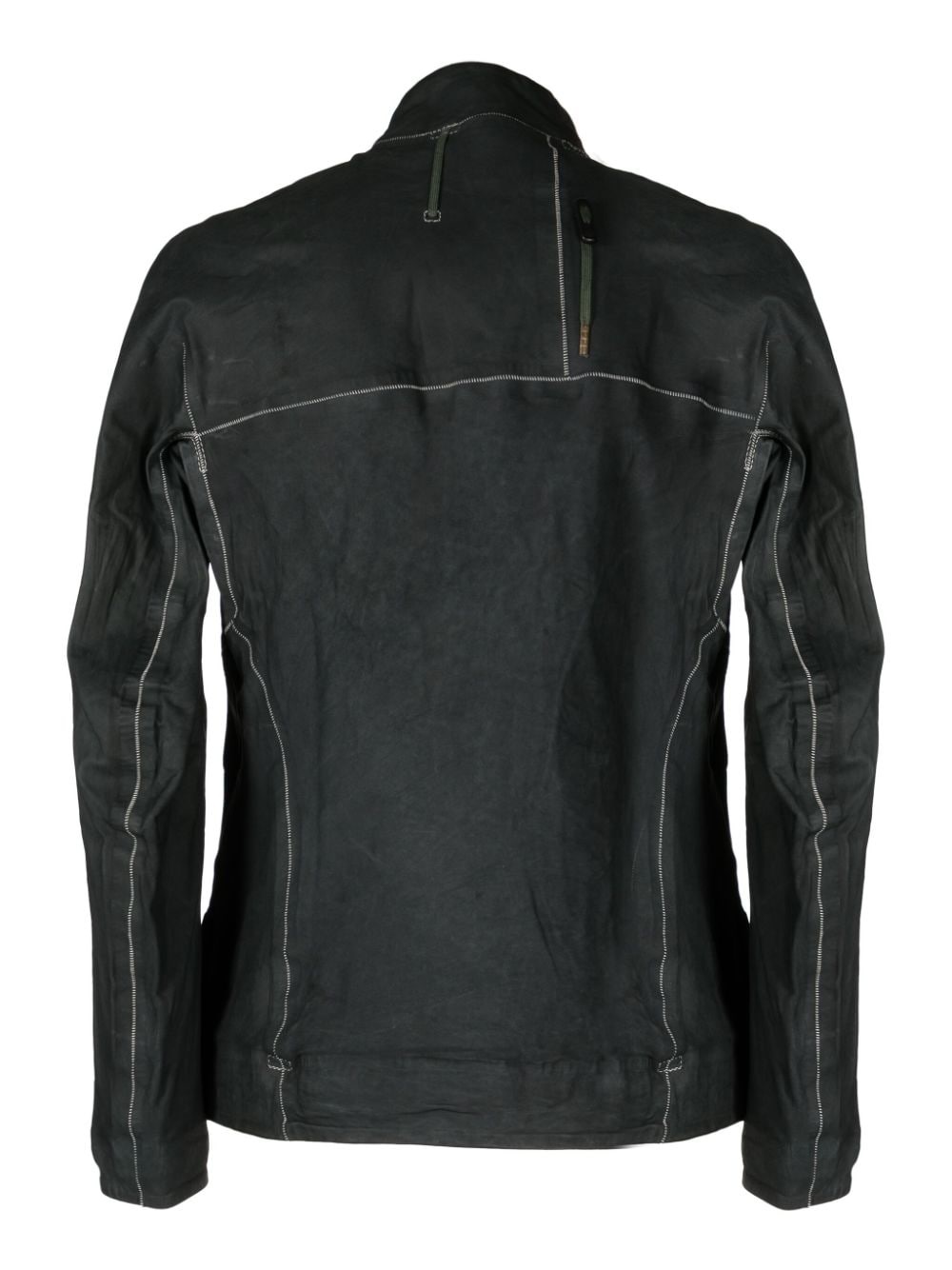 reversible leather jacket - 2