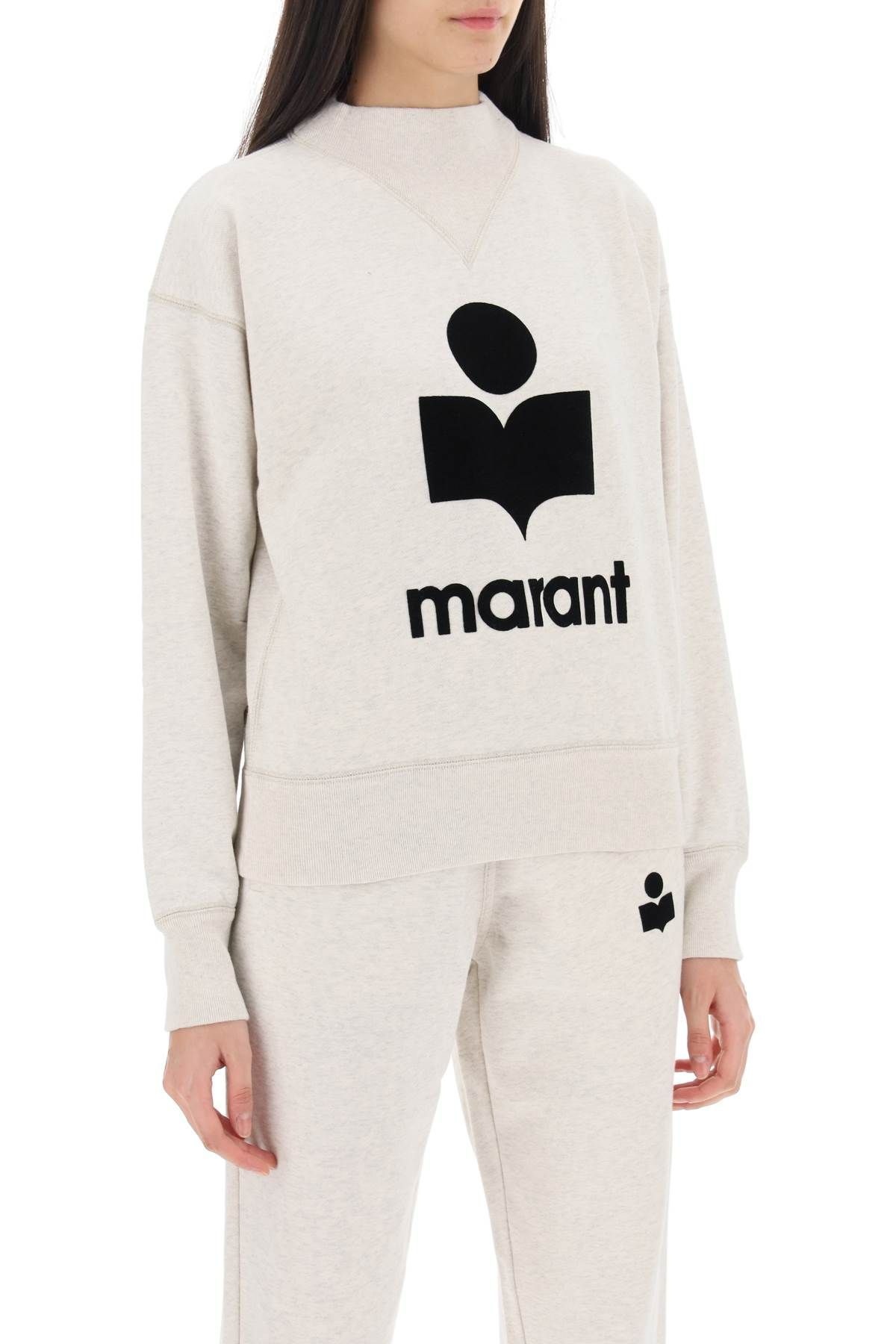 MOBY SWEATSHIRT WITH FLOCKED LOGO - 3