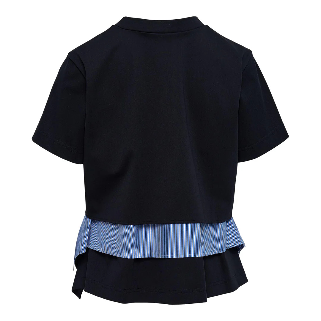 Poplin x Cotton Jersey T-Shirt - 2
