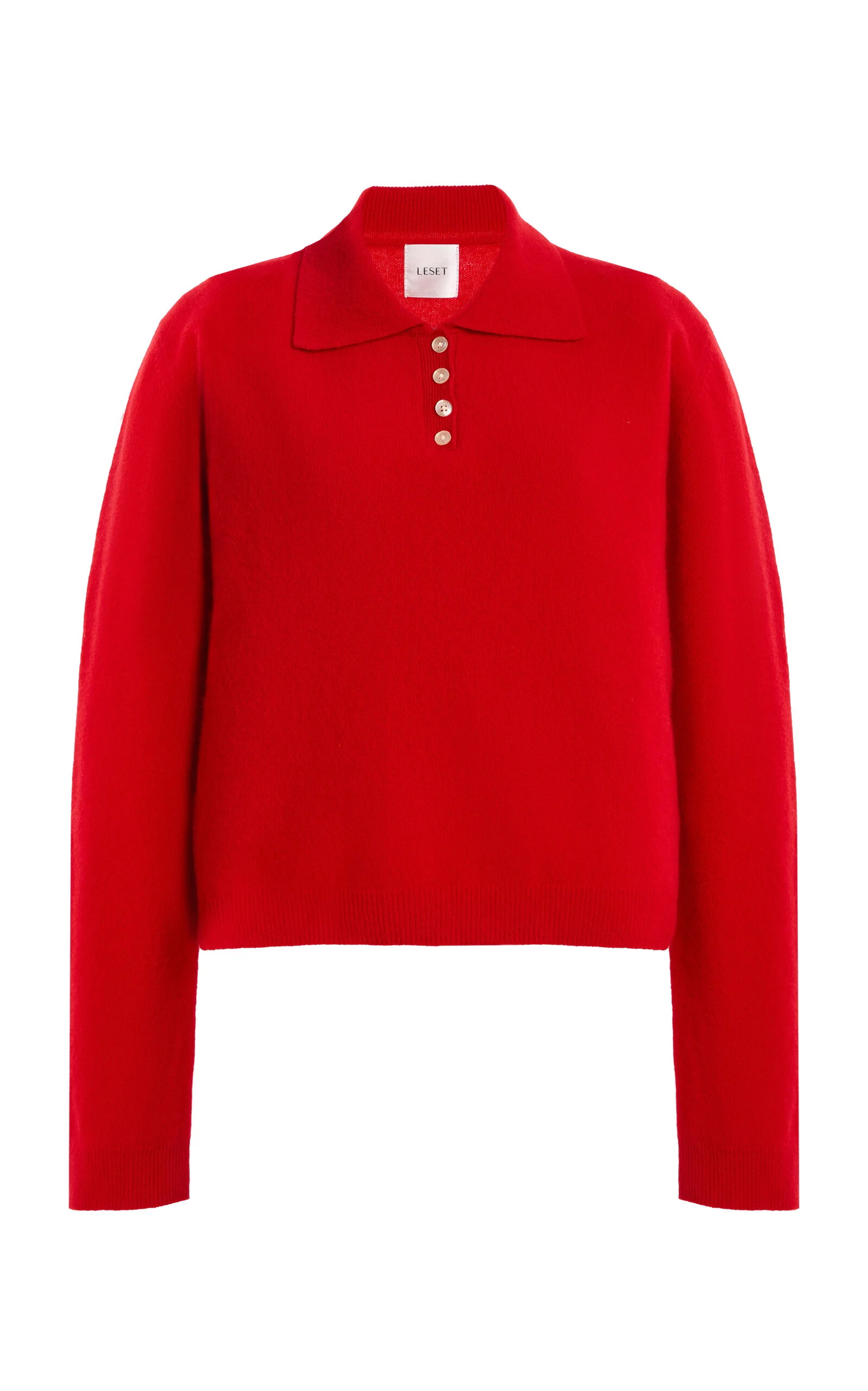 Jesse Wool Polo Sweater red - 1