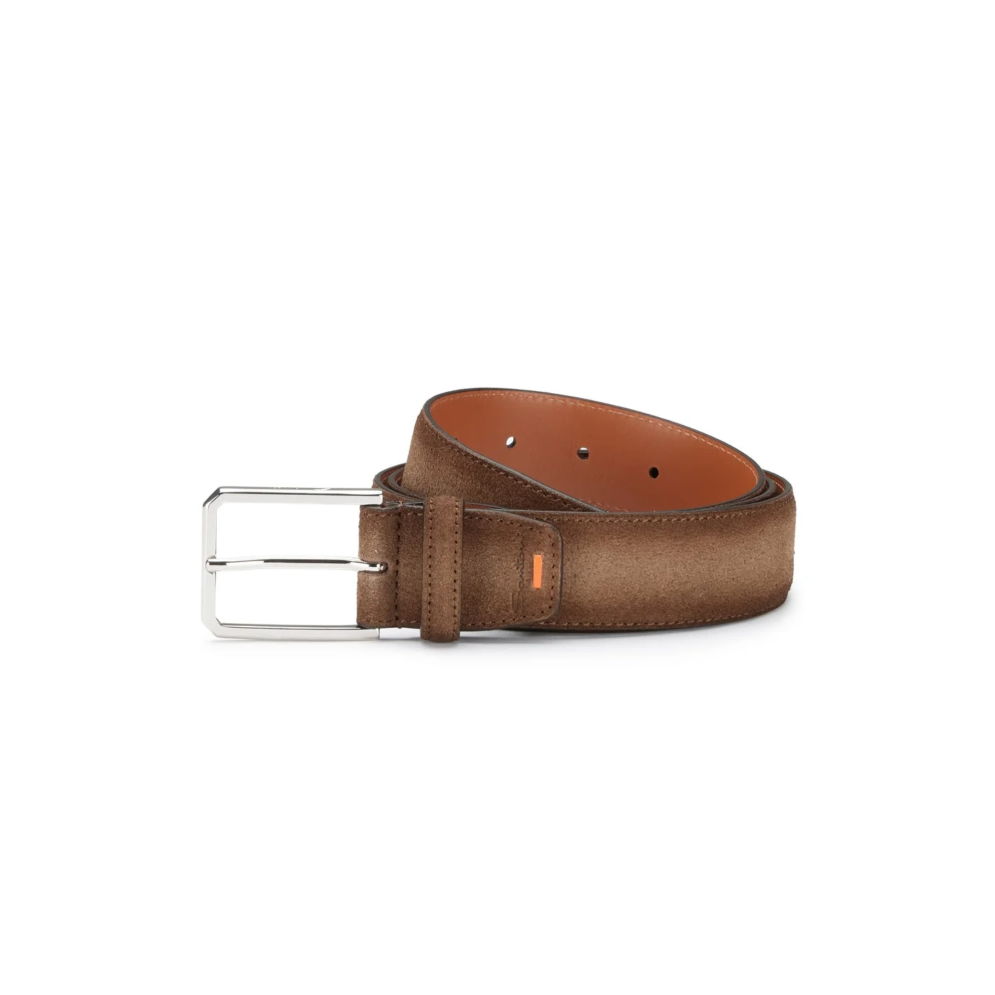 Brown suede adjustable belt - 1