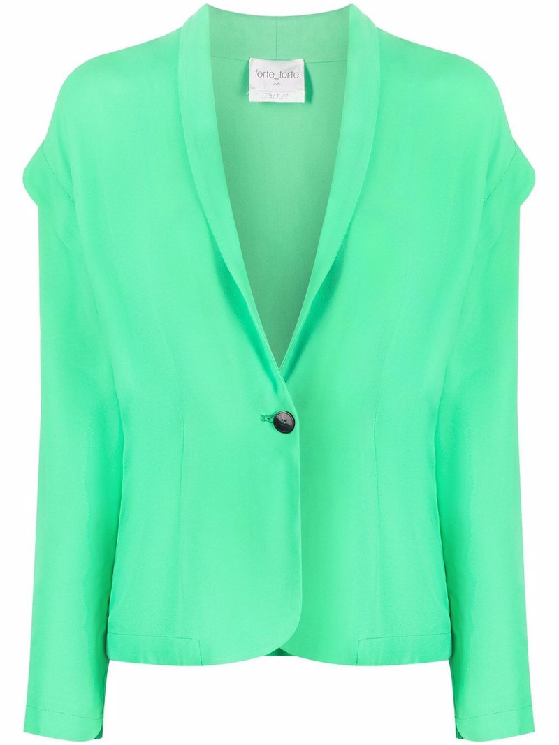 drop-shoulder single-breasted blazer 1