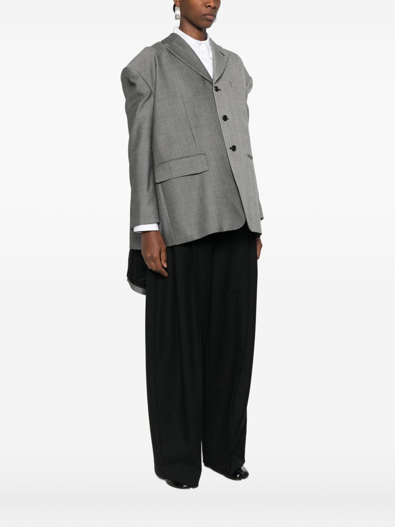 plaid-pattern blazer 4