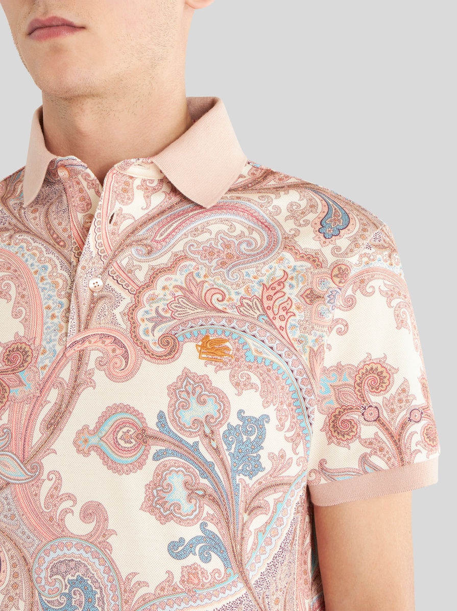 ORNAMENTAL PAISLEY POLO SHIRT - 3