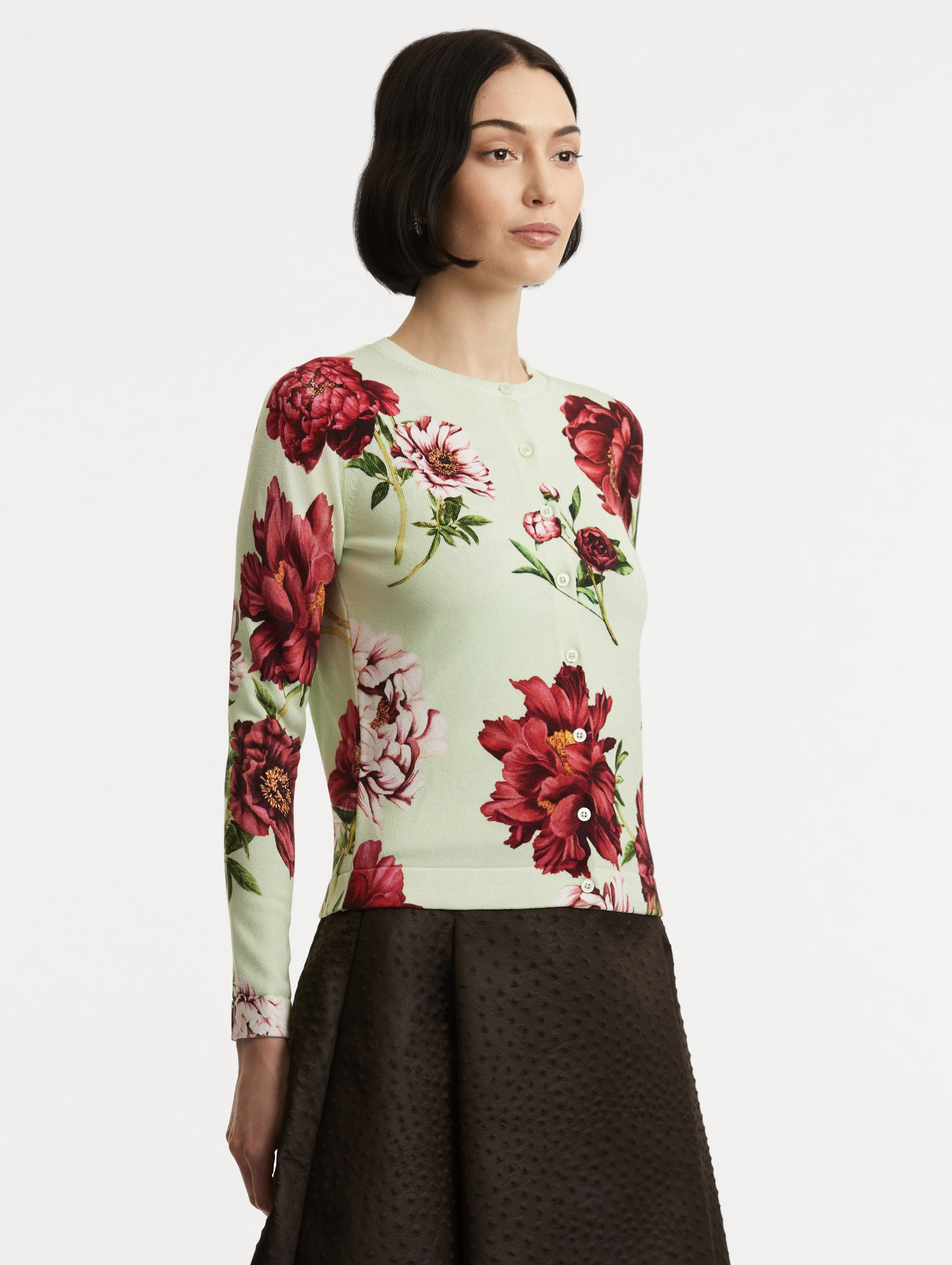 PEONY PRINTED CARDIGAN - 5