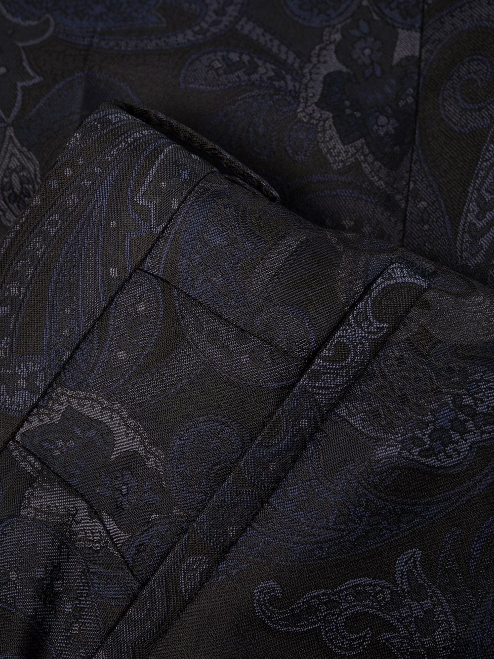 paisley jacquard straight trousers - 7