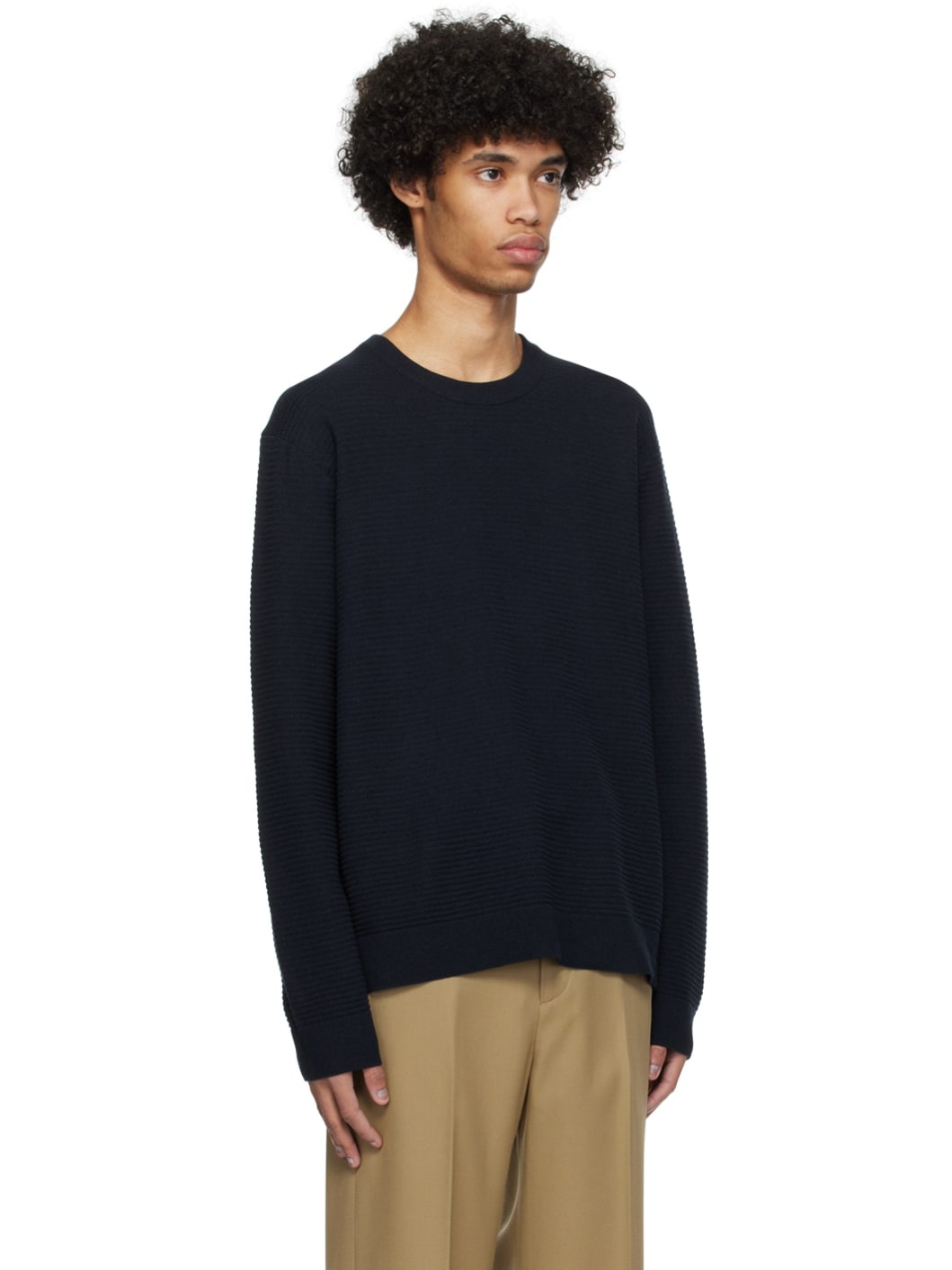 Navy Crewneck Sweater - 2