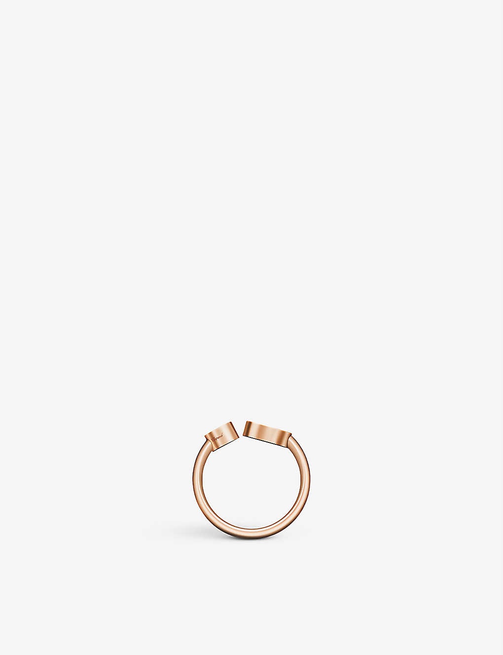 Happy Hearts 18ct rose-gold and 0.22ct round-cut diamond ring - 2
