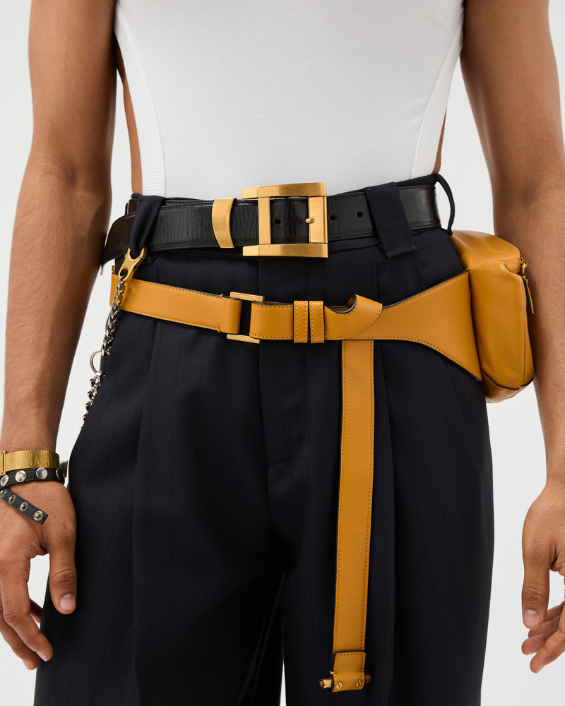 VERSACE Leather Belt 4 cm outlook