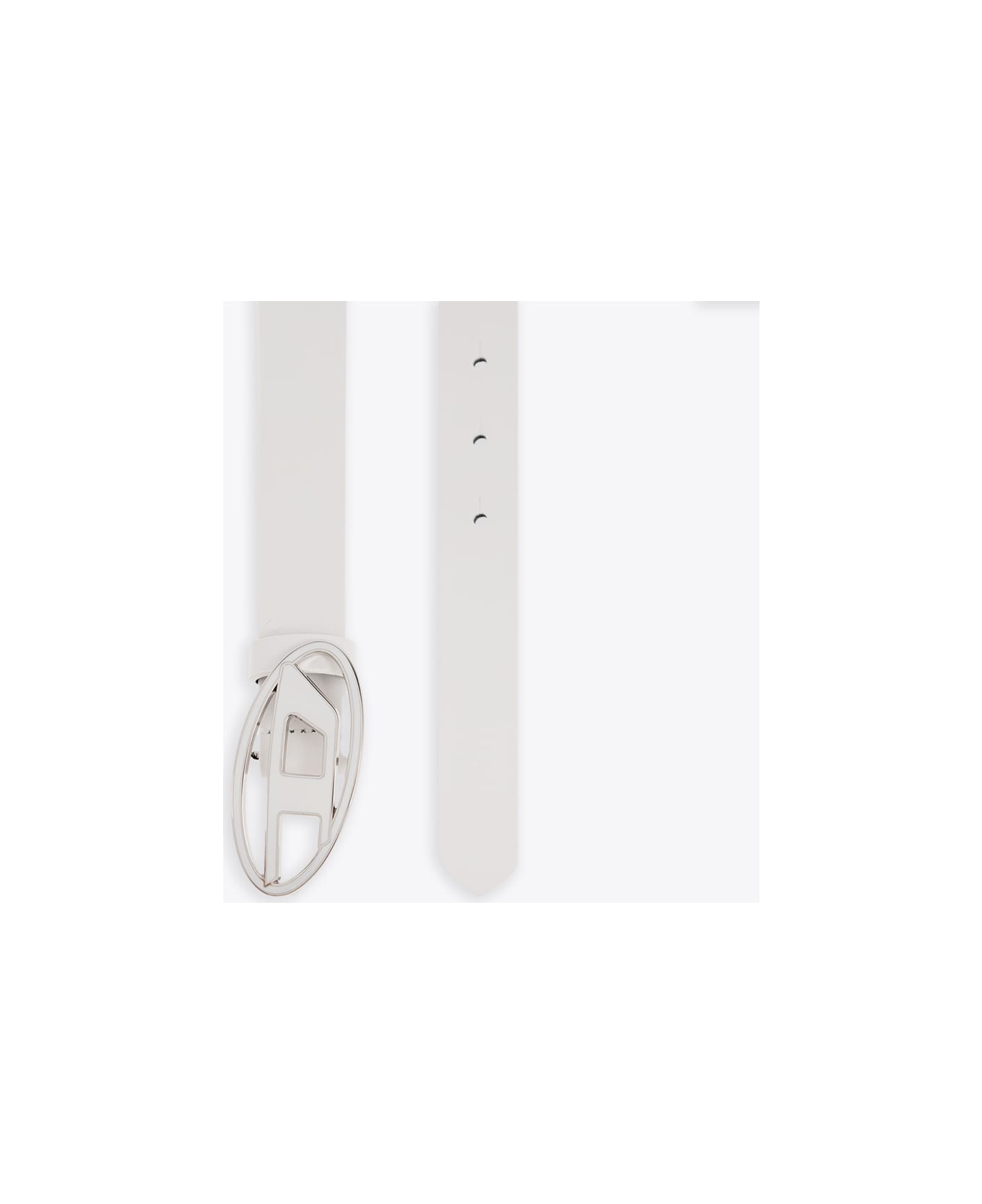 Oval D Logo B-1dr 25 Belt White Leather Belt With Oval-d Buckle - B-1dr 25 Belt - 3