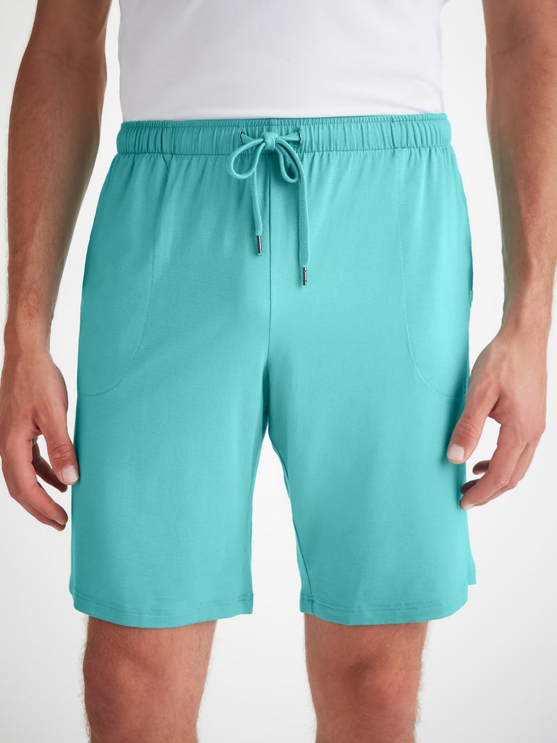 Men's Lounge Shorts Basel Micro Modal Stretch Turquoise 5