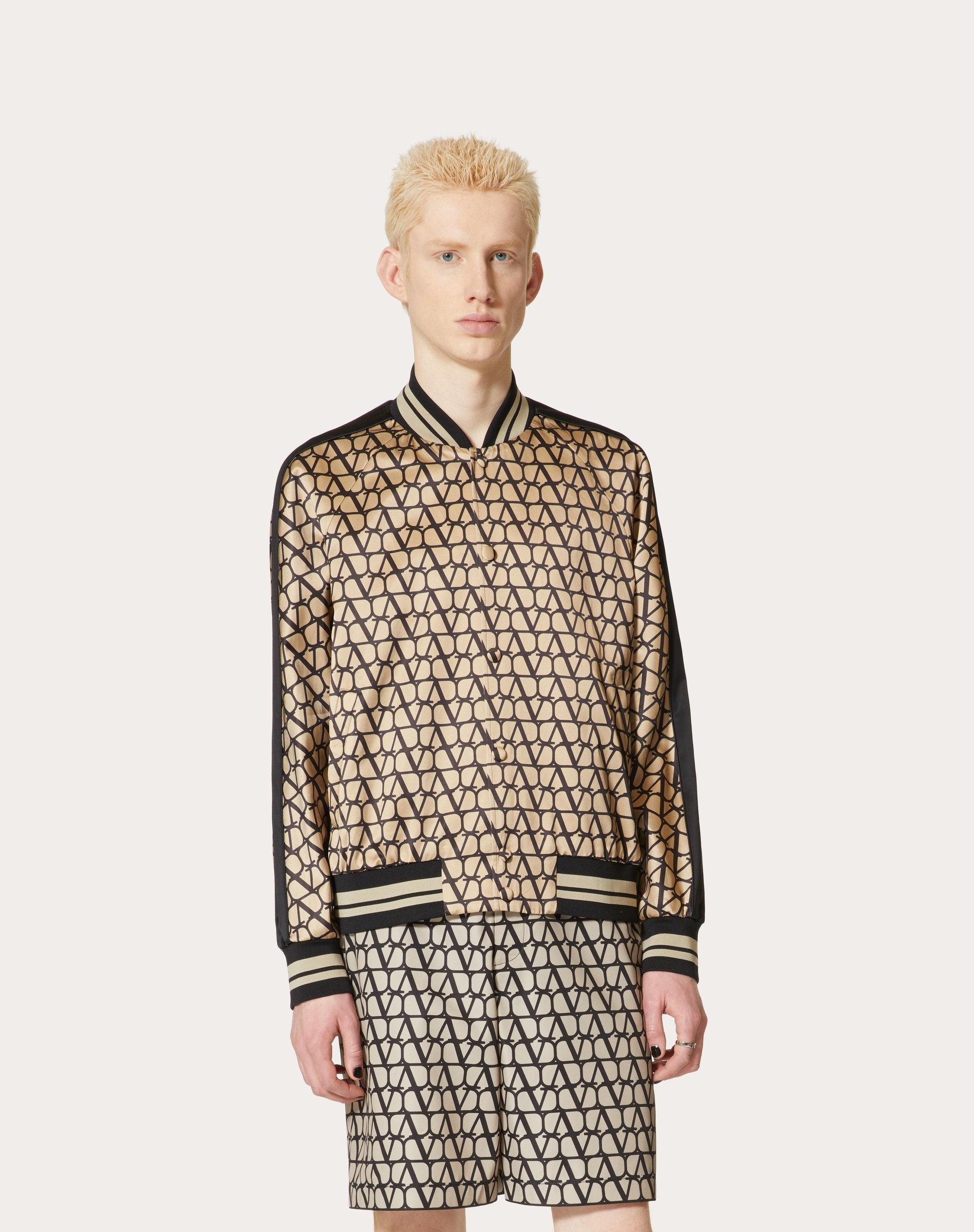 VISCOSE BOMBER JACKET WITH TOILE ICONOGRAPHE PRINT - 3