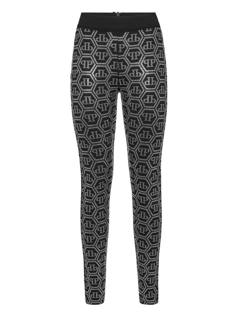 monogram-pattern leggings 1
