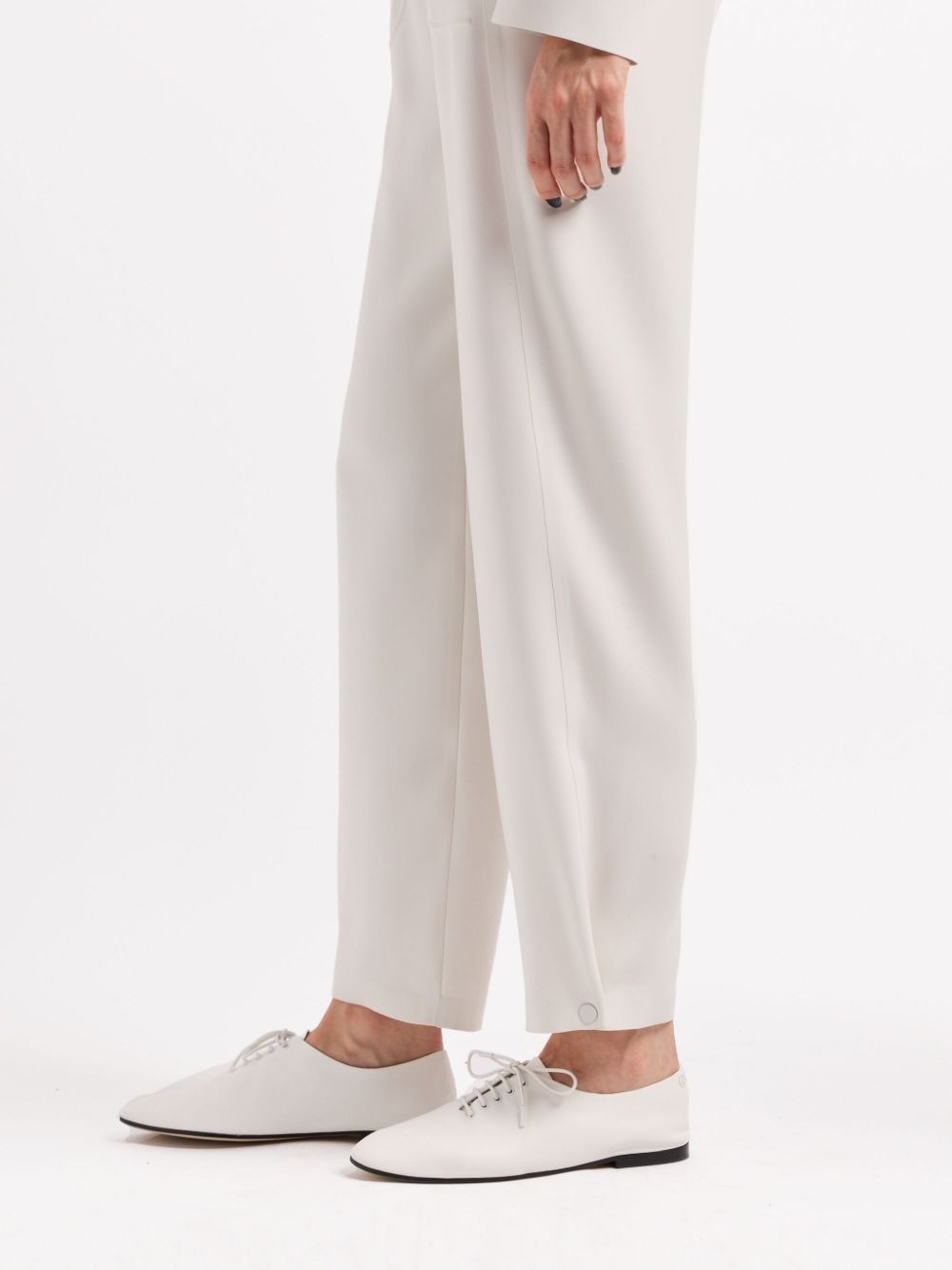 high-waisted tapered trousers - 5