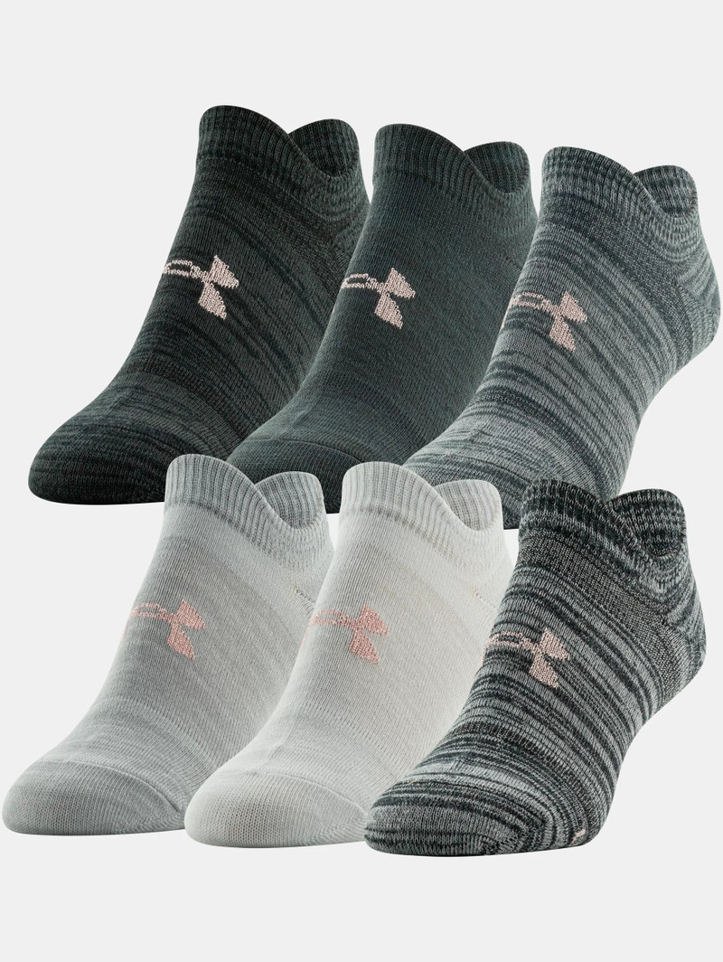 Women's UA Essential 6-Pack No Show Socks 1