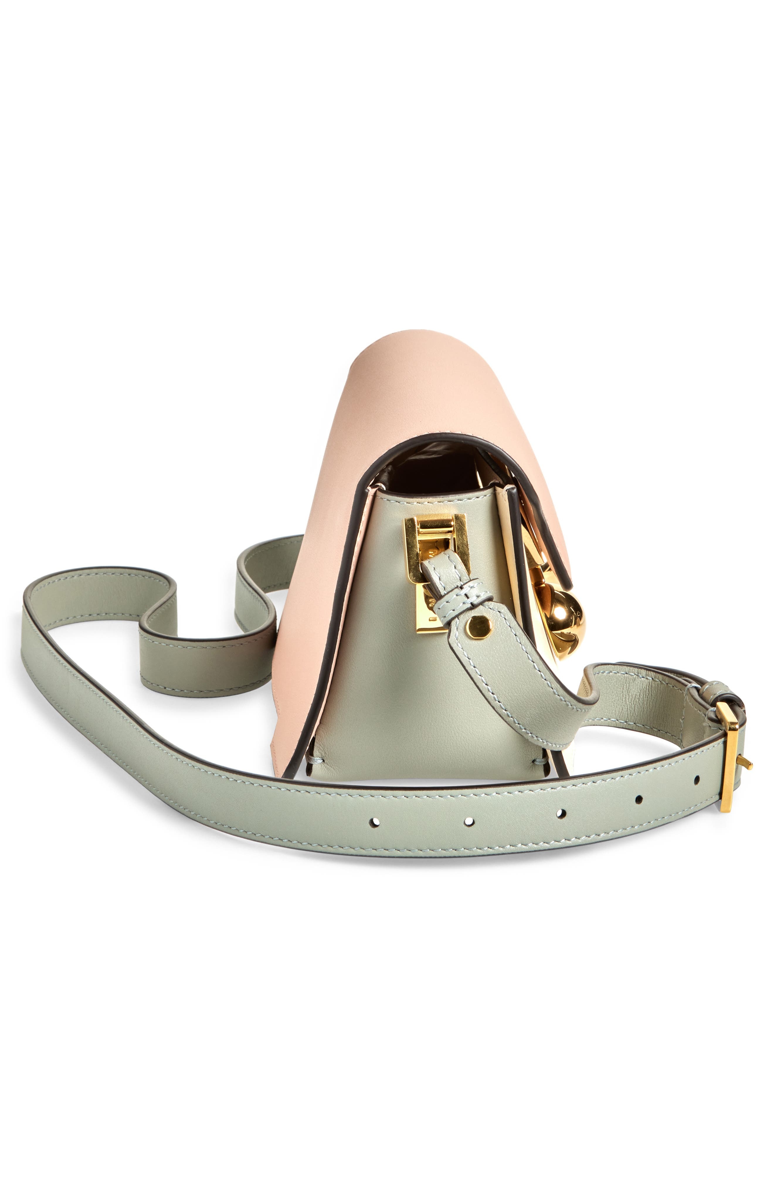 Marni Mini Trunkaroo Colorblock Leather Shoulder Bag in Camelia/shell/storm at Nordstrom - 5