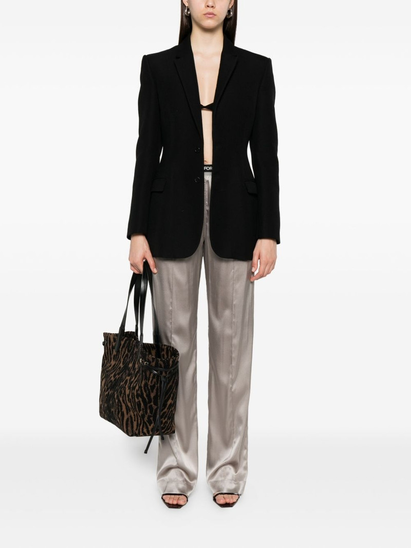 TOM FORD logo-patch trousers outlook