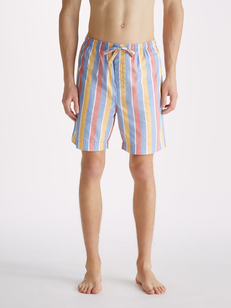 Men's Lounge Shorts Amalfi 19 Cotton Batiste Multi - 5