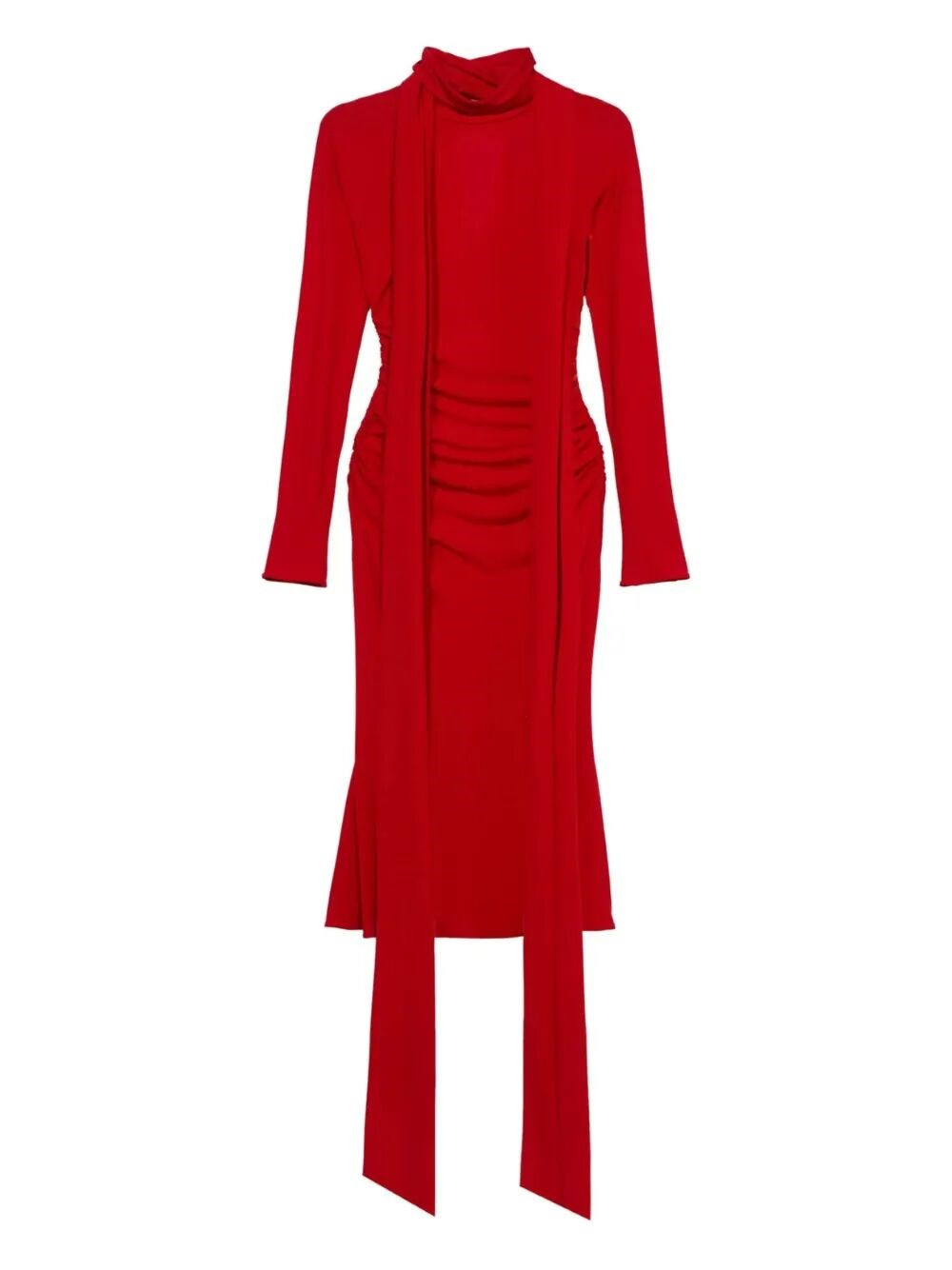 Introducing the TURTLE NECK JERSEY DRESS by BLUMARINE, a luxurious addition to your Fall Winter ward - 1
