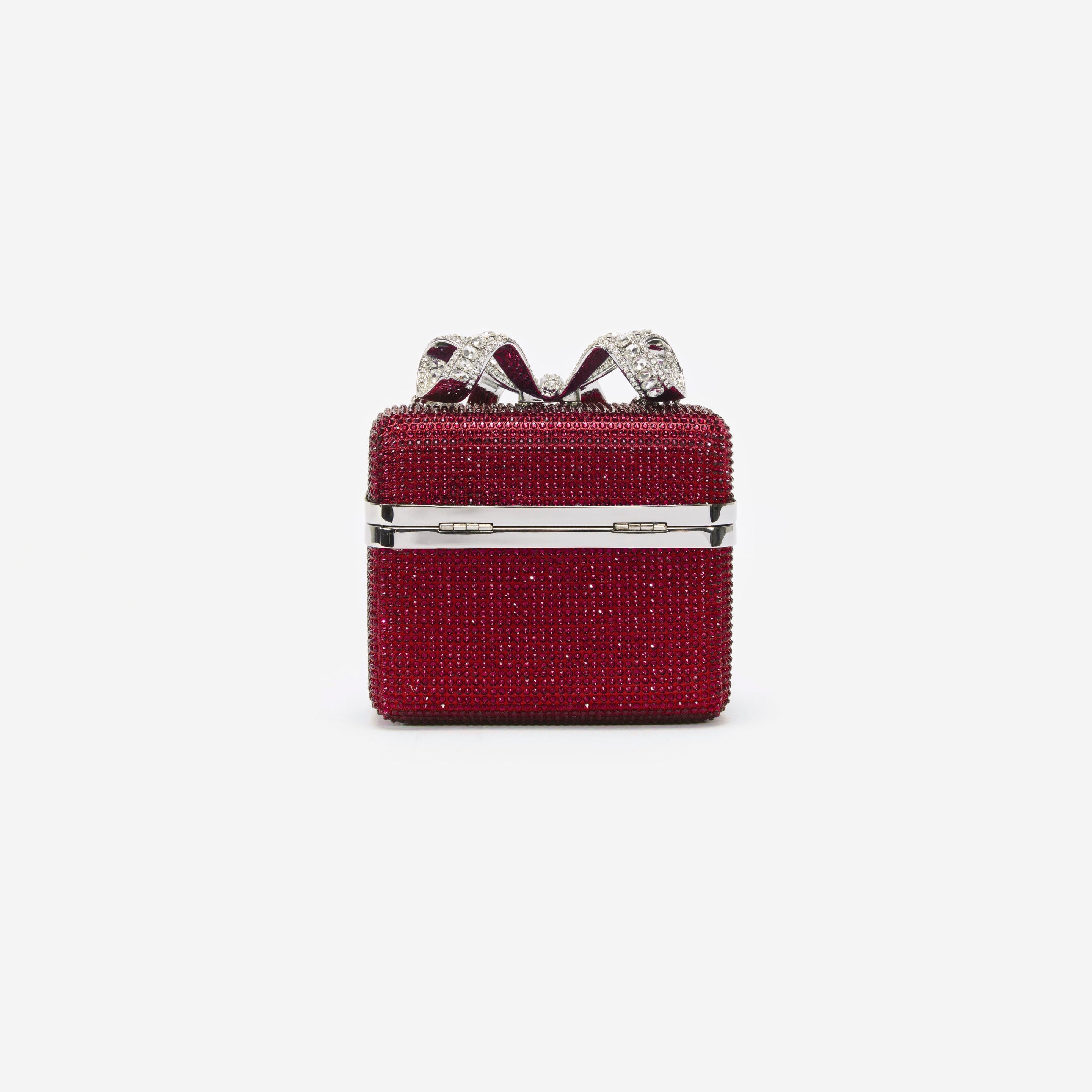 Burgundy Crystal Vanity Case - 3