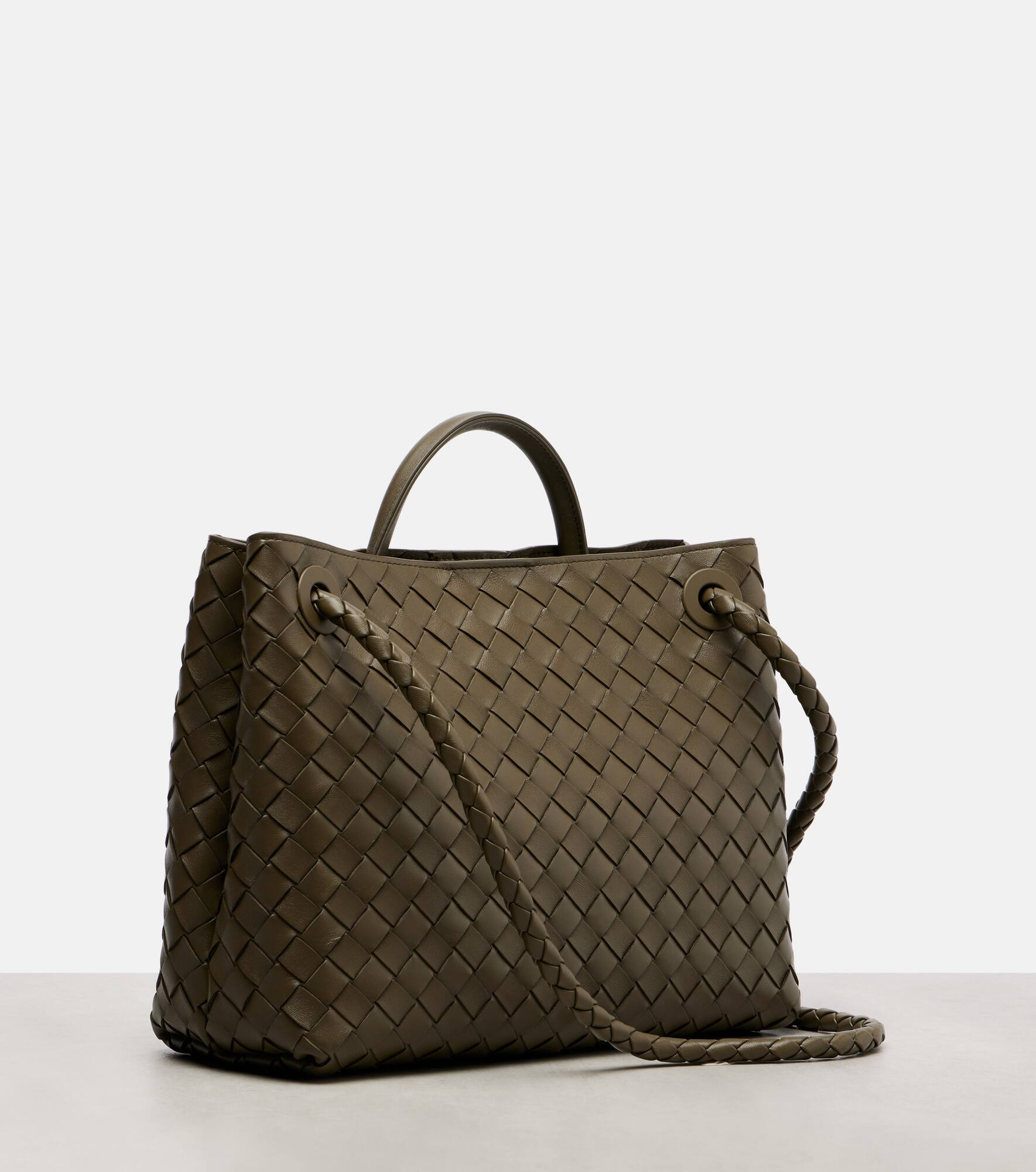 Andiamo Intrecciato Medium leather tote bag - 5