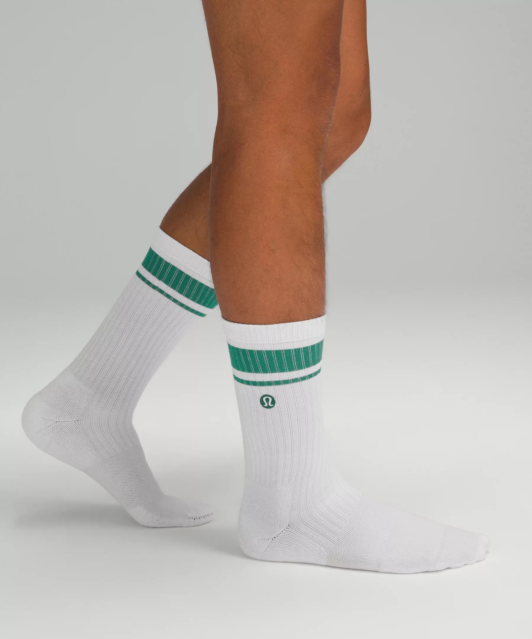 Men's Daily Stride Ribbed Comfort Crew Socks - 1