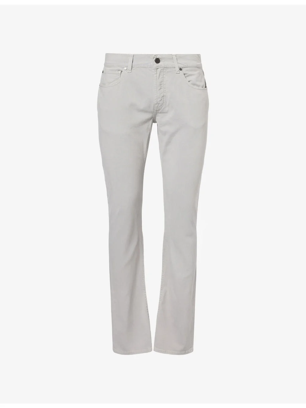 Luxe Performance Straight-Leg Cotton Jeans - 1