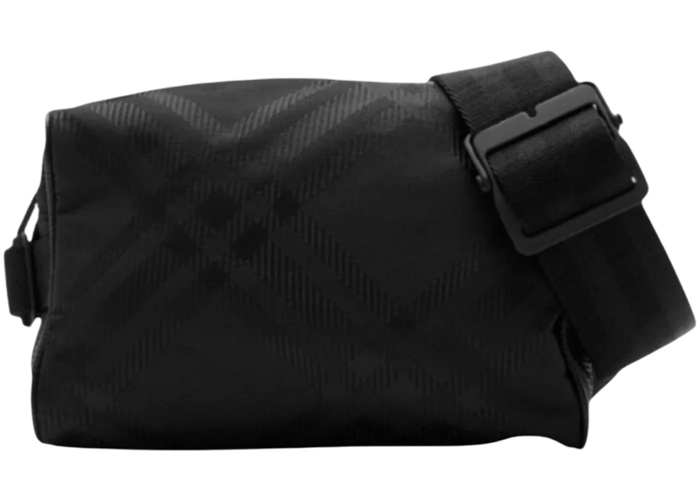 Burberry Nylon Check Jacquard Belt Bag Black - 1