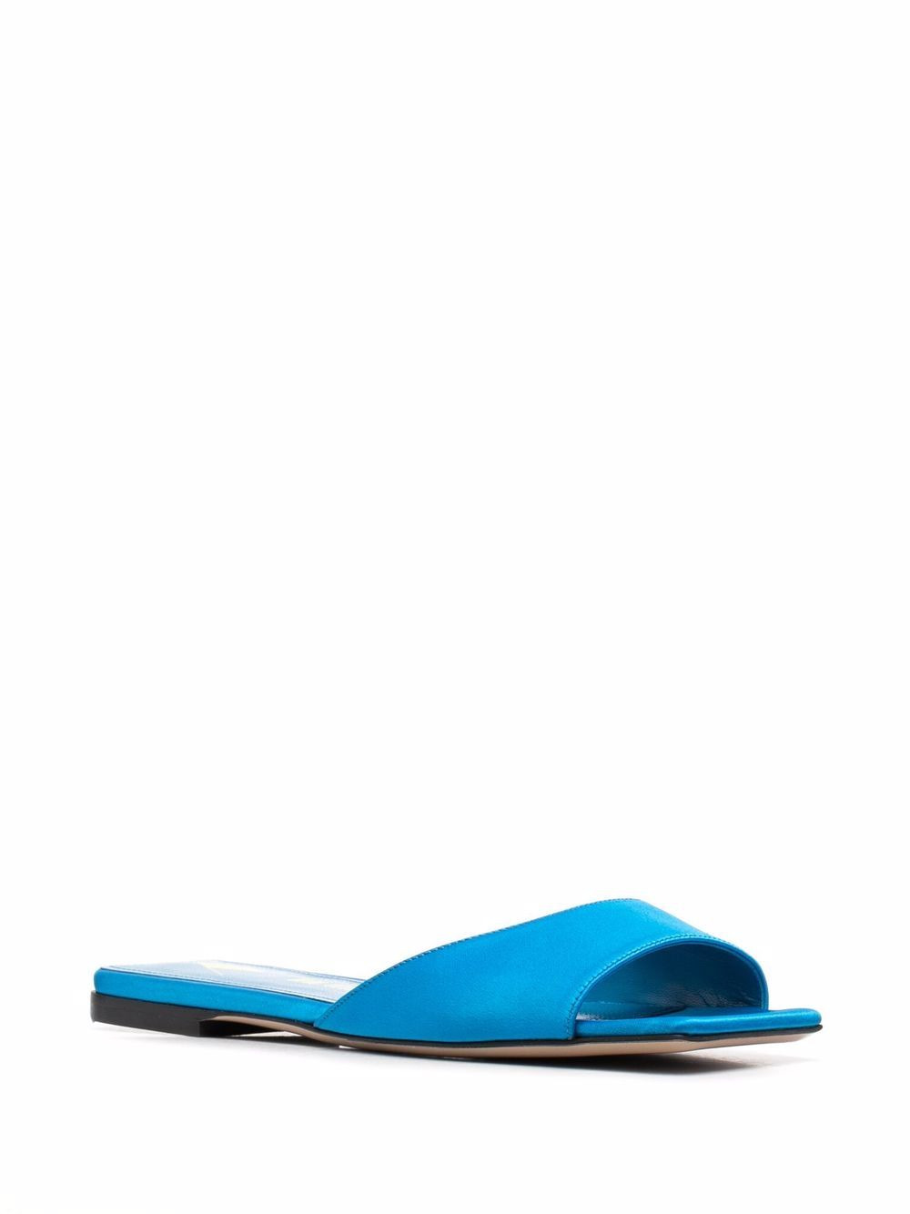 satin flat slides - 2