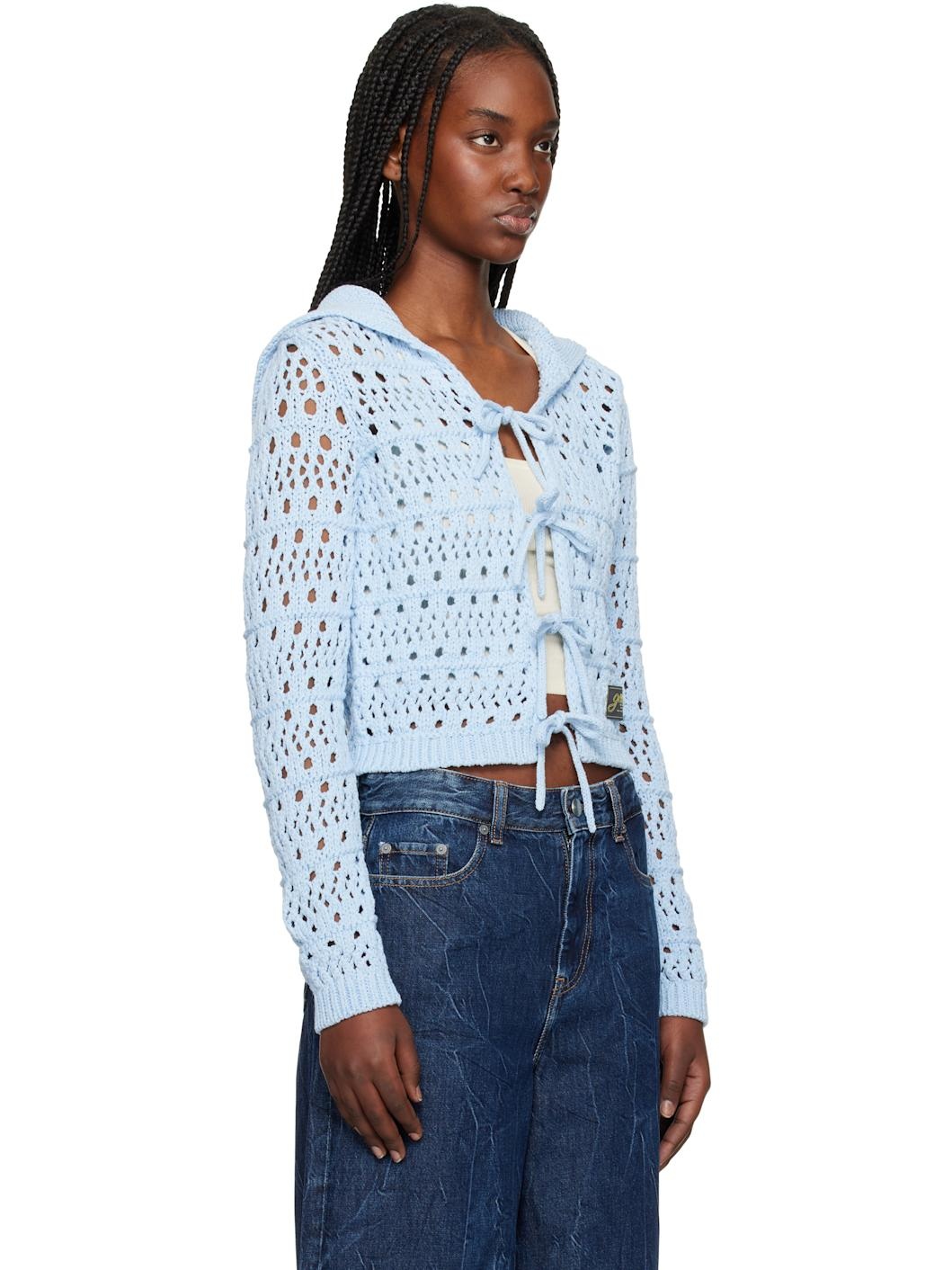 Blue Tie String Cardigan - 2