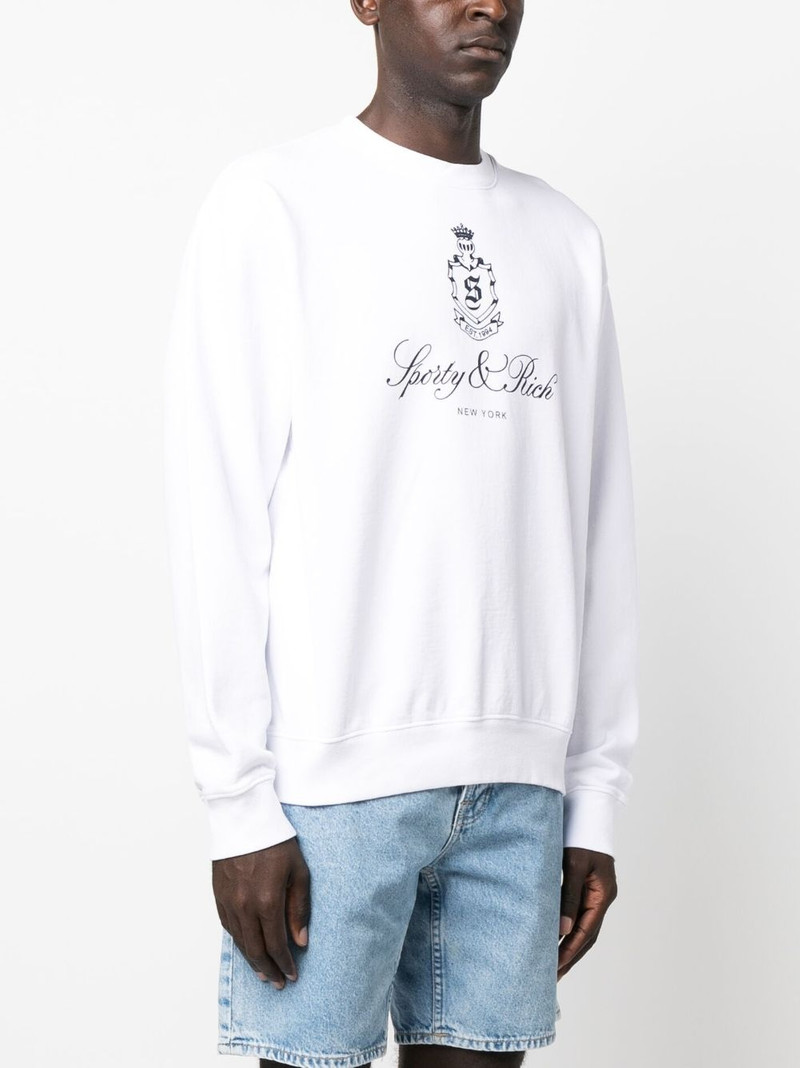 logo-print cotton sweatshirt 4