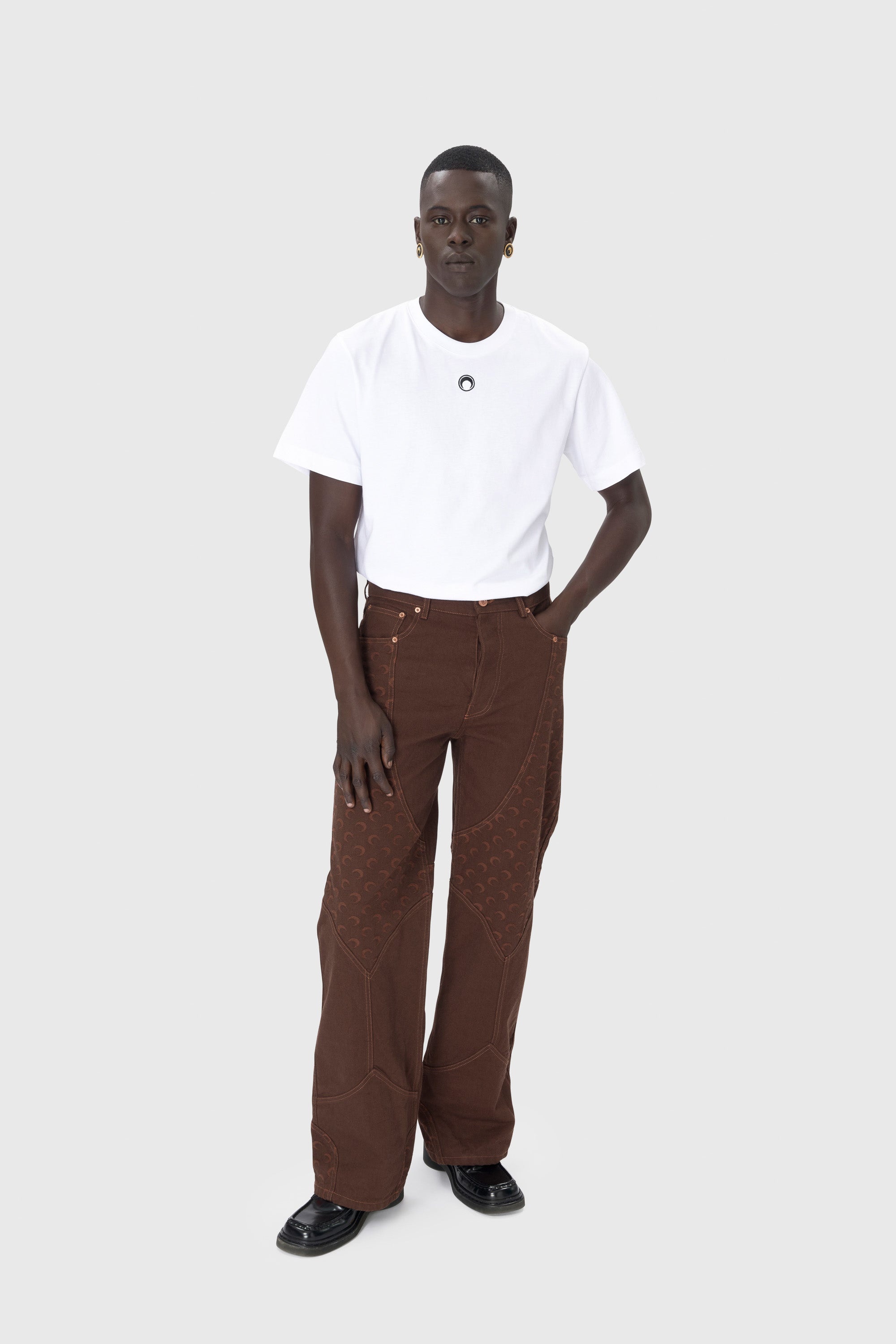 Moon Jacquard Twill Workwear Pants - 2