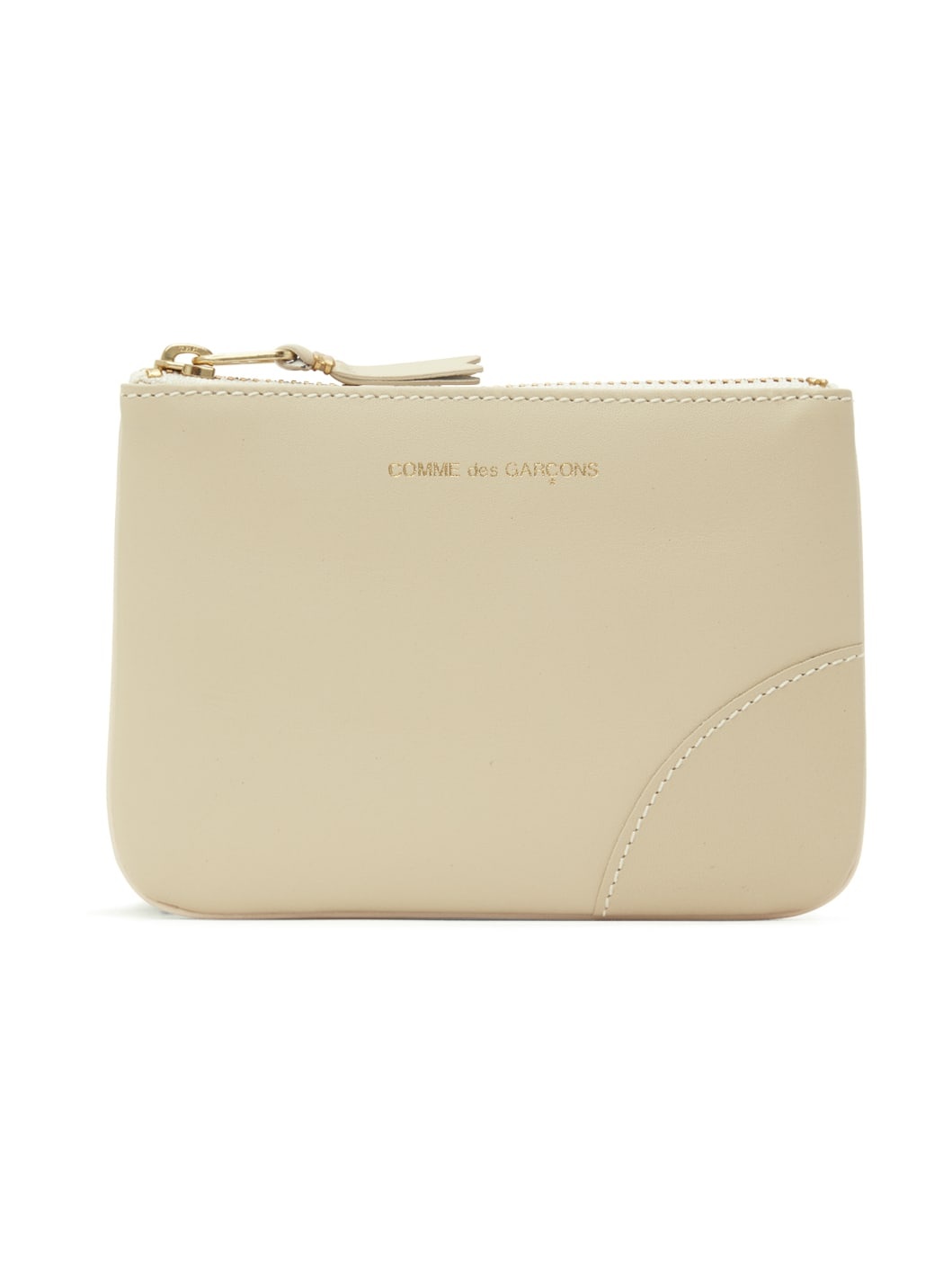 Beige Zip Pouch - 1