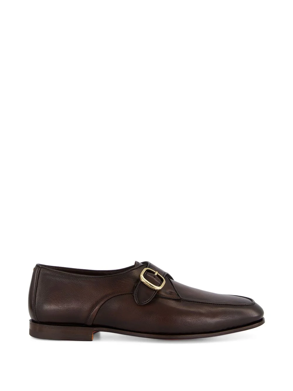 buckled leather loafers - 1