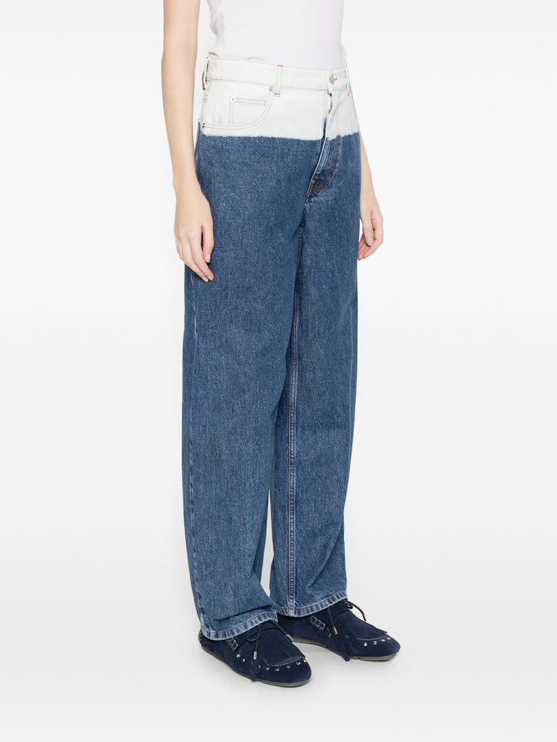 gradient wide leg jeans 3